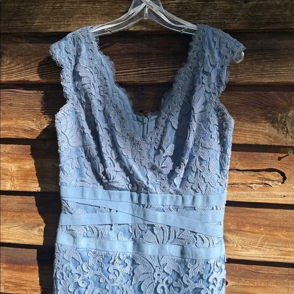tadashi shoji blue lace dress Tadashi Shoji AYV22896M